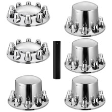 Cubre ruedas de eje delantero y trasero-Duoku-Cubierta de eje en forma de cúpula para semirremolque, cubre tuercas de rueda ABS resistentes