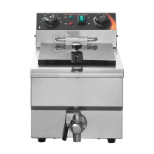 Commerciële Elektrische Friteuse - DUOKU - SC-101V - 9 L - 3000 W - Roestvrij Staal