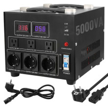 Transformador Convertedor de Tensão - DUOKU - SV-5000VA - 5000 W - 110 V/220 V - Tomada Americana/Europeia