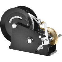 Guincho Manual-Duoku- Capacidade de Tração de 3500 lb-Manivela com Cabo Robusto-com Cabo de Aço de 33 pés