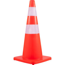 Veiligheidsconen-Duoku-28 po/73 cm-12 Stuks-PVC Oranje-met Reflecterende Kraagjes-voor Verkeer/Oprit/SCHOOL-Materiaal PVC