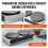 Crepeira elétrica de dupla cabeça - DUOKU - HT-2E - 2 x 16 polegadas - 6000 W - Aço inoxidável antiaderente 6