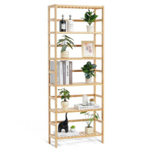 Étagère en Bambou - DUOKU - 6 Niveaux - Support pour Plantes - Meuble de Séjour - Design Contemporain