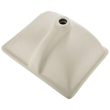 Einba Waschbecken Bad - Duoku - 515 x 385 mm - Weiße Keramik - mit Überlauf - Modernes Unterbau Waschbecken