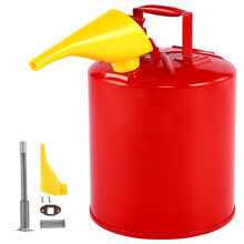 Bidão de Segurança Tipo I 19 L-Duoku-com Pare-Chamas de Aço Inoxidável-Cobertura com Fechamento Automático-Vermelho