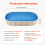 Revestimento de Piscina Oval - DUOKU - 18x33 Pés - Vinil - 52 Polegadas - Acima do Solo 2