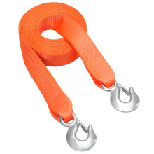 Cinghia di Rimorchio Cinetica Robusta-Duoku-50,8 mm x 6,1 m-Capacità di Rottura di 7711 kg-con Ganci-per il Rimorchio