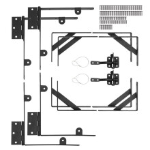 Soporte de Ángulo para Portal-Duoku-2 Juegos-Kit de Ferretería para Marco de Portal Anti-inclinación con Cerradura y Tornillos