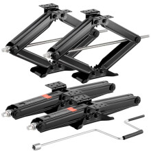 Scherenwagenheber (Diamantheber) - DUOKU - ST-120CA - 4 082 kg - Hub 103–595 mm - 4 Stück + Stabilisator