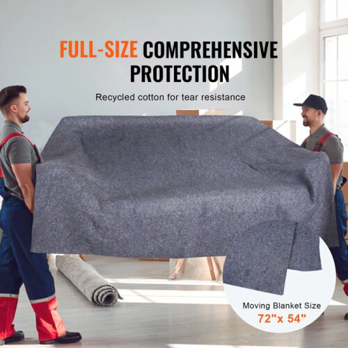 Umzugdecken - DUOKU - 72" x 54" - Recycelte Baumwolle - Paket mit 12 - Möbelschutz 2