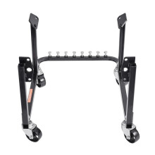 Soporte Motor de Taller-Duoku-con Capacidad de 340 kg-Carro de Acero Equipado con 4 Ruedas Giratorias y 4 Posiciones de Gancho