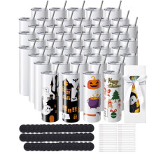 Gobelets Ă Sublimation - DUOKU - Lot de 50 - 590 ml - Acier Inoxydable - Personnalisables