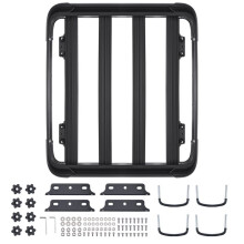 Porte-bagage - DUOKU - HJ-RB514A - Acier Allié Antirouille - 1216 x 1020 x 142 mm - 150 lb de Charge