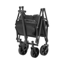 Carrinho de Jardim - DUOKU - Modelo W23 - Dobrável - 80 L - Capacidade 200 lb - Preto