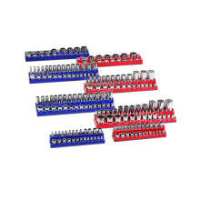 Conjunto de Organizadores de Soquetes Magnéticos-Duoku-8 Peças-1/4'', 3/8'', 1/2'' SAE Bandejas Métricas-Ate 199 Soquetes