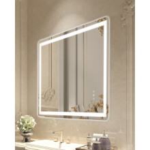 Miroir Salle de Bain - DUOKU - 70 x 100 cm - Éclairage LED - Antibuée - Température Réglable