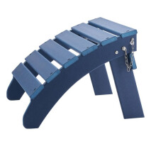 Puffs Adirondack - DUOKU - Conjunto de 2 - Dobrável - Resistentes às intempéries - HDPE