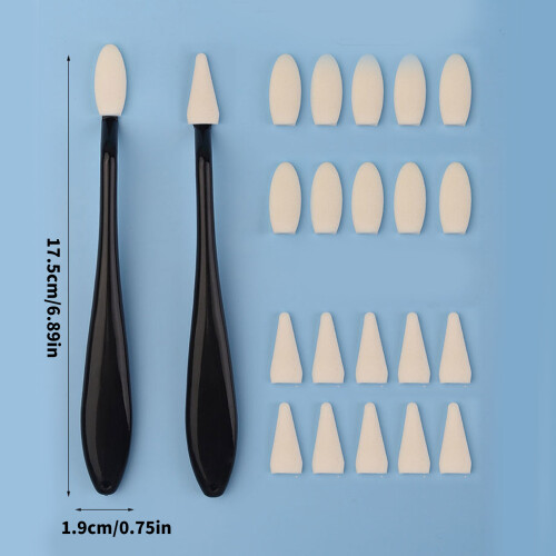 2Pcs Professional Art Blending Stump Blending Tool with 20-Blue 2