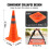 CONE DE SEGURANÇA-Duoku-Conjunto de 4 CONES DE SINALIZAÇÃO PLEGÁVEIS de 28 Polegadas-CONES DE CONSTRUÇÃO com COLARES REFLEXIVOS 4