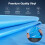 Poolabdeckung - DUOKU - Oval - 16,4 x 9,8 ft - Unibead-Vinyl - Standardmaß 6