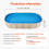 Poolabdeckung - DUOKU - Oval - 16,4 x 9,8 ft - Unibead-Vinyl - Standardmaß 2