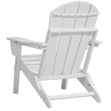 Adirondack Stoel - DUOKU - Set van 2 - Vouwbaar - Met bekerhouder - Wit