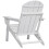 Adirondack Stoel - DUOKU - Set van 2 - Vouwbaar - Met bekerhouder - Wit 1