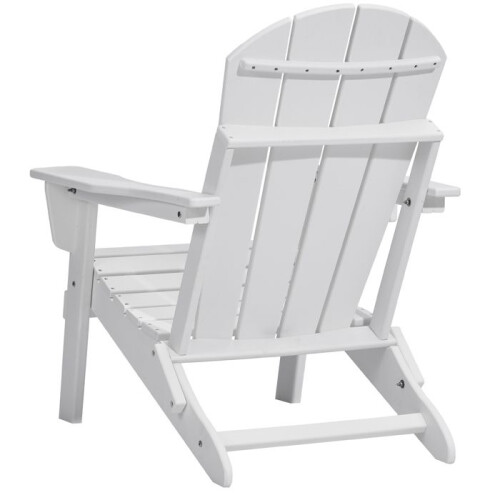 Adirondack Stoel - DUOKU - Set van 2 - Vouwbaar - Met bekerhouder - Wit