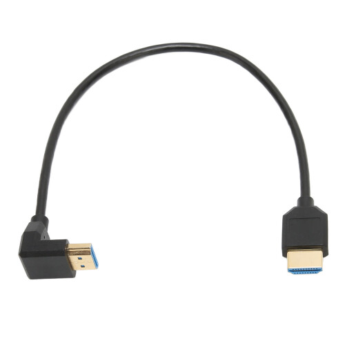 Προσαρμογέας HDMI δεξιάς γωνίας, επιχρυσωμένος HDMI2.1 αρσενικό σε θηλυκό,
