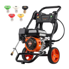 Painepesuri - DUOKU - 3400 PSI - 10 L/min - 5 Ruostumattomasta teräksestä valmistettua suutin - Metallisella vaunulla