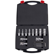 Set van 13 Ringfrezen-Duoku-Snedediepte van 2,5 cm-Diameters van 7/16 tot 1-1/16-HSS M2AL