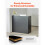 Recepção - DUOKU - KLFD-03 - Retangular - Preto - 2 Gavetas com Fechadura 4