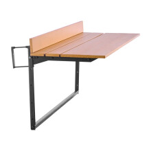 Tavolo sospeso - DUOKU - Pieghevole - 100 x 48,5 cm - Regolabile 5 livelli - Acciaio inox