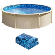 Rivestimento da Piscina - DUOKU - 30 Piedi - Vinile Standard - Rotonda - Fuori Terra