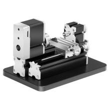 Torreta de Metales Compacta Eléctrica 70 x 130 mm-Duoku-Motor 36 W 20000 rpm-Mandril de 3 Mordazas, Diseñada para el Mecanizado Preciso