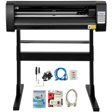 Vinylsnijmachine-Duoku-28 inch Papier Feed Plotter 720 mm- met Stevige Zwarte Vloerstandaard