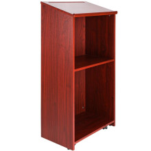 Houten Podium - DUOKU - 47" Hoog - 4 Wielen - Verstelbare Planken - Inclinabele Bureau