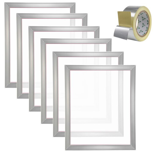 Kit de Serigrafia-Duoku- 20x24 Polegadas- Alumínio-6 Molduras-com Tela 160,Nylon Alta Pressão,Fita de Vedação Impressa