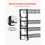 Organizador Destacável - DUOKU - LX-P9372 - 4 Níveis - 15,8x10,7 polegadas - Preto 4