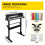 Máquina de Corte de Vinil-Duoku-28 polegadas Plotter de Alimentação de Papel 720 mm-com Suporte de Chão Robusto Preto 2