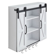 Wandkast - DUOKU - KLBR-09 - 2 Deuren - Verstelbaar Plank - Wit