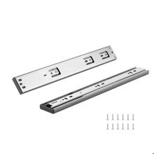 Schubladenauszüge-Duoku- Set mit 6 Paaren- 406,4 mm- mit seitlichen Montageschienen- Tragfähigkeit von 45,4 kg