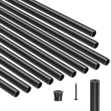 Balaustre per scale - DUOKU - 26 Pollici - Alluminio - Nero opaco - 51 pezzi