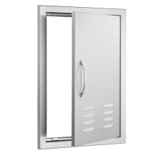 Toegangsdeur voor Barbecue-Duoku-Eenvoudige Buitenkeuken Deur 610 x 431 mm-Ingebouwde Montage in RVS