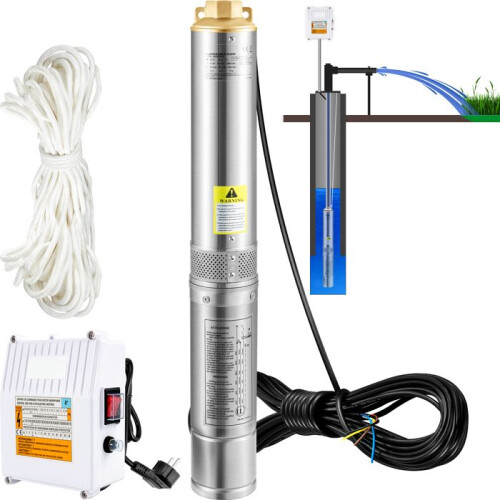 Pompe Submersible - DUOKU - 4SDM8/9 - 1100W - 190L/min - Acier Inoxydable