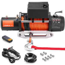 Guincho Elétrico-Duoku-com Capacidade de 13500 lb-Sendo um Guincho de Caminhão 12 V CC-com Guia de Cabo de Alumínio