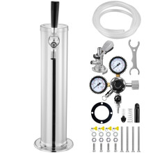Tireuse à bière - DUOKU - Kegerator - Robinet unique - Coupleur système A - Régulateur W21.8