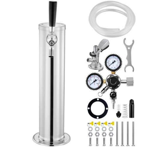 Tireuse à bière - DUOKU - Kegerator - Robinet unique - Coupleur système A - Régulateur W21.8
