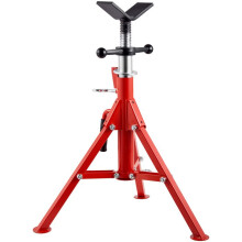Unterstützungsständer mit Rohr - DUOKU - 1107B V-Kopf - Tragfähigkeit 1134 kg - Rohrkapazität 1/8"-12" - Höhenverstellbar 24"-42"