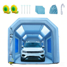 Cabine de Pintura - DUOKU - Tenda de Pintura - 6 x 3 x 2,5 m - Sistema de Filtração - 2 Ventiladores